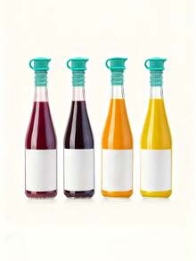 1pc Silicone Bottle Stopper, Vacuum Seal Freshness Lid Suitable For Beverage Bottles, Seasoning Jars, Multi-Functional Party Stopper, Reusable Leak-Proof Silicone Soft Plug, Used For Beverage Freshness And Holiday Decoration - Best Choice For Christmas - Multicolor - View 2