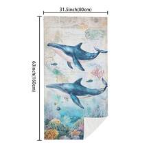 1pc Ultra Soft Whale Pattern Beach Towel, Suitable For Beach, Pool Party, Vacation - Beach & Pool Accessories - Style5 - View 10
