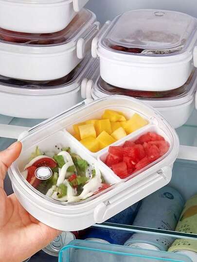 1pc Lightweight Portable Multi-Layer Bento Box, Microwave Lunch Box For Outdoor Picnic, 350ml/490ml/950ml Capacity Leak-Proof Meal Prep Container, Freezer & Reheatable Divided Lunch Box