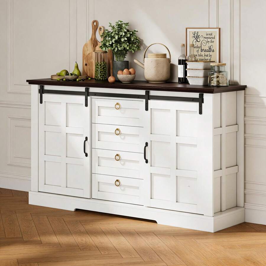 Buffets & Sideboards - White + MDF-3 - View 1