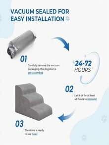 Cầu thang cho thú cưng, bậc thang leo cho chó, bậc thang chống trơn trượt phù hợp cho chó nhỏ, vừa, lớn và chó già leo lên giường, thang leo cạnh giường cho mèo. - Nhiều màu - Xem 8