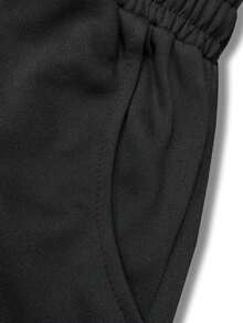 Men's Summer Casual Fashion Knee Length Shorts, Outdoor Hiking Minimalist Printed Shorts Sports - Black - View 5