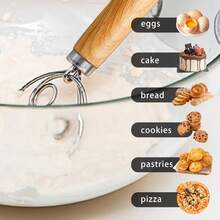 Stainless Steel Coil Whisk Set, Multi-Function Dough Scraper Baking Tool Kit - Kitchen Tools And Baking Supplies - Multicolor - View 7