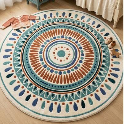 1 tấm thảm tròn, ấm áp, thảm trang trí dễ thương, thảm chơi dễ thương, thảm trang trí, trang trí phòng ngủ, thảm phòng khách, trang trí nhà cửa, thảm, trang trí nhà cửa, thảm ngoài trời, thảm có thể giặt, quà tặng tốt nghiệp