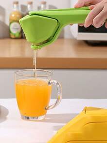 1 pieza Exprimidor manual de limón, exprimidor de naranja portátil y plegable, extractor de jugo de mano, apto para cocina, picnic, exprimir frutas - Verde - Ver 7