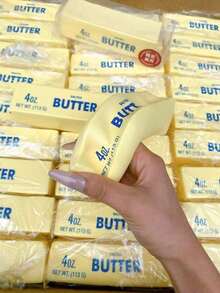 1pc Slow Rebound Soft Cute Taba Stress Ball, Fidget Toy To Relieve Stress And ADHD, Party Favor (Butter Bar - 1pc) - 1 Piece Of Butter Stick - View 6