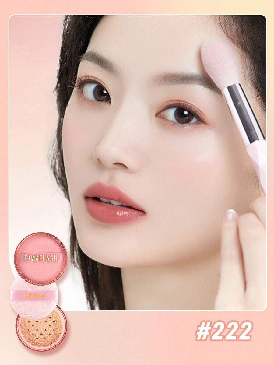 PINKFLASH Setting Powder, Long-Lasting Waterproof Makeup Setting, Refreshing Oil Control, Waterproof And Sweat-Proof, Fine Powder Texture, Suitable For Y2K-Loving Gen Z Young People For Parties And Dates, Ideal Gift For Birthdays And Mother's Day.