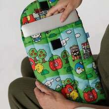 Túi đựng laptop phẳng dễ thương 16 inch, túi đựng máy tính chống sốc họa tiết hoạt hình, quà tặng. - Nhiều màu - Xem 1