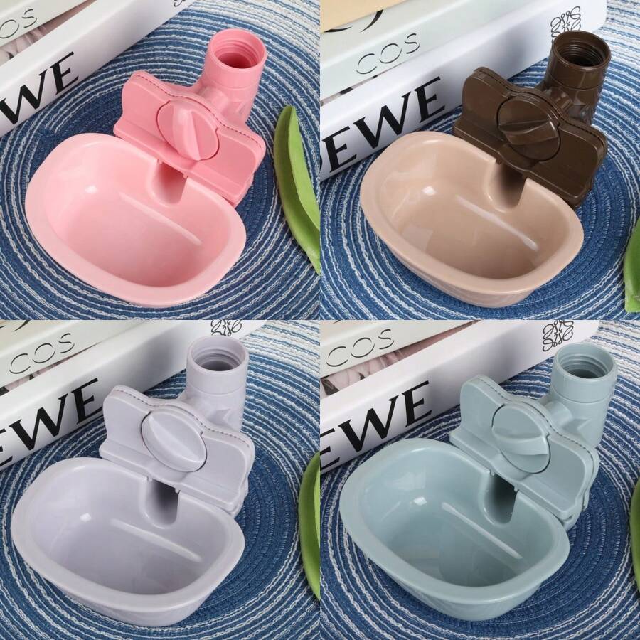 Pet Hanging Water Dispenser, Cat Dog Cage Mounted Drinking Water Bowl (Bottle Not Included) - Multicolor - View 1