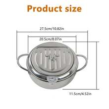 2.2L 20.5CM Chip Deep Fat Fryer Cooking Tempura Fryer - A - View 3