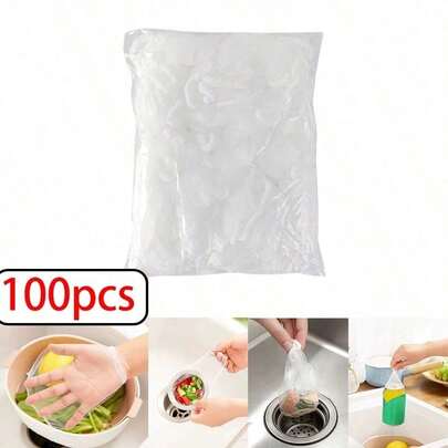100/200/300 piezas Bolsas de filtro de fregadero convenientes, Filtro de malla para el drenaje del fregadero de cocina, Colector de basura de malla para uso doméstico y restaurante y otros materiales para evitar el atasco de la canasta del fregadero, Fácil, rápido y conveniente de usar.