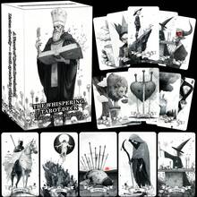 Bộ bài Tarot Knight-Wett phong cách Gothic đơn sắc 78 lá | Giấy bìa cứng chất lượng cao 400gsm kèm sách hướng dẫn | Công cụ bói toán cho chữa lành tâm linh và phù thủy, bộ bài Tarot Gothic mới năm 2026 | Bộ bài Tarot Knight-Wett "Những lời thì thầm của thế giới huyền ảo đen tối" | Trò chơi bói toán bằng bìa cứng cao cấp bền chắc cho thiền định và khám phá bản thân. - Bài Tarot đen trắng - Xem 4