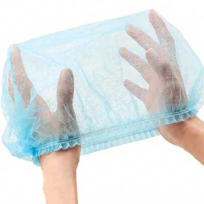 100/50/20 chiếc mũ tắm dùng một lần màu hồng, chất liệu không dệt, thích hợp cho trang điểm, phun xăm lông mày, xăm hình, tắm, tiệm làm tóc, khách sạn, tiệc Valentine, trang trí nhà cửa, quà tặng gia đình.