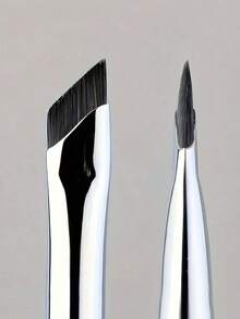 1/2/3/4/5pcs Fine Angled Eyeliner Brush, Slanted Flat Eyebrow Makeup Beauty Tools,Eyebrow Brush,Eyeshadow Brush,Spoolie,Spoolie Brush,Giveaways - Bạc - Xem 5