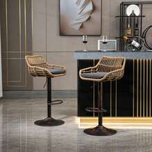 Barstools - Gray + Linen + Foam - View 1