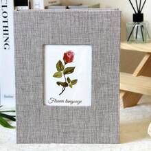 200-Page Large Capacity Creative Photo Album, 6-Inch Fabric Surface, Suitable For Family, Fashionable Wedding And Family Photo Memoirs, Living Room And Office Decor, Mother's Day Spring Gift - A - View 9