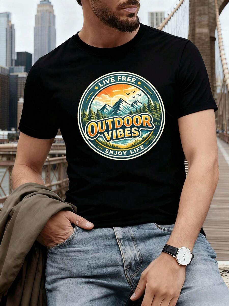 Herr T-shirts - Svart - Visa 1