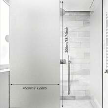 Miếng dán kính mờ, miếng dán cửa sổ, miếng dán tạo sự riêng tư cho văn phòng, phòng tắm, trong suốt, mờ đục, chắn nắng, dán tĩnh điện, màu trắng. - Tẩy tế bào chết tĩnh điện - Xem 9