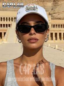 A Hat, Vintage Washable Hat With Vondutch English Letter Logo, Classic Casual Stylish Vintage Soft Sweatband, Adjustable Size, Lightweight Multifunctional Baseball Cap, With Sun Protection And UPF 50 UV Protection, Suitable For Outdoor Sports. - A - Xem 2