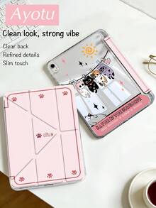 Ayotu 西部靴子和花卉图案，适用于Y型折叠保护套，兼容iPad A16、Air 8 (M4) 2026 (11英寸)、Air 8 (M4) 2026 (13英寸)、Pro 13 12.9 11、Air 11 13、Mini、Air 11英寸、Kindle（第11代 - 2024年发布） - 彩色 - 查看 3