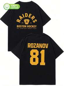 Áo thun nữ tay ngắn kiểu retro, chất liệu cotton nguyên chất, in hình hoạt hình, in hình Shane Holland vs. Ilya Rozanov (phù hợp cho mọi mùa) màu đen. - màu đen - Xem 5