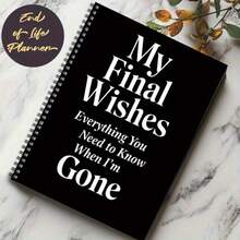 1pc Lifelong Plan Notebook - Black Paperback Journal For Final Wishes, Inheritance & Insurance Organization - Botanical Theme, No Grid Lines, No Feathers, College Ruled - Ideal For Important Document Organization, Life Planner - Multicolor - View 6