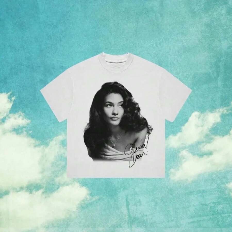 Olivia Dean Vintage R&B Singer Graphic T Shirt - Black - View 1