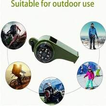 1pc Outdoor Sports Emergency Whistle, 2-In-1 Emergency Whistle With Compass, Multifunctional Survival Whistle With Strong Buoyancy And High Volume, Suitable For Sailing, Swimming, Canoeing, Water Rescue, Hiking, Camping And Other Outdoor Activities - Emergency Survival Whistle - View 9