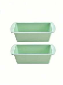 2个硅胶面包烤盘，不粘易脱模长方形硅胶蛋糕烤盘，适用于烘焙面包，柔软耐用的硅胶烘焙模具和面包模具，吐司烤盘，布朗尼面包烤盘，蛋糕模具 - 查看 14