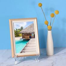 1pc Transparent Acrylic Photo Frame Stand - Multi-Functional Display Rack, Made Of High-Quality Transparent Acrylic Material, Minimalist Style, Smooth Edges, Flat Back, Stable Support, Suitable For Displaying Photos, Paintings, Artworks, Applicable For Bedroom Decor, Living Room Decor - A - View 8
