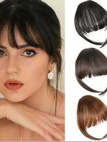 真人发夹式刘海 - 隐形轻盈刘海及鬓角修饰，打造自然日常及办公造型 - 彩色 - 查看 1