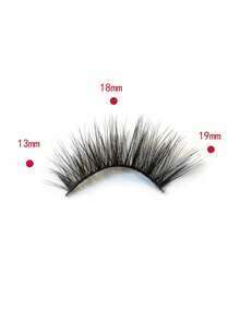 8 Pairs/Box European And American Messy Style 3D Multi-Layer Crossed Extra Long & Dense False Eyelashes, Asian Mixed Ethnicity, Suitable For Smoky Makeup, Nightclub, Reusable Stage Performance Dramatic Lashes - View 5