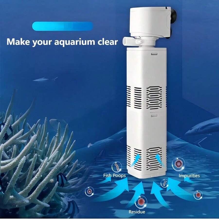 Fish Tank Filter Internal Aquarium Submersible Water Pump For Betta Turtle Pond - 30 Watts - 1500 Liters/hour - View 1