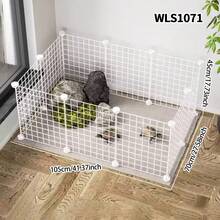 Small Animal Fence, Easy To Install, Indoor Home Use, Rabbit Fence, Cat Gate, Dog Cage, Turtle Game Isolation Net - Multicolor - View 3