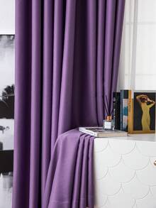 1件遮光隔热窗帘面料 - 99% 抗紫外线涤纶，杆袋式悬挂，不可漂白平纹织物，卧室艺术主题，涂层遮光隔热，降噪 - 非常适合卧室、农舍和学校深度睡眠（180克面料重量） - 彩色 - 查看 6