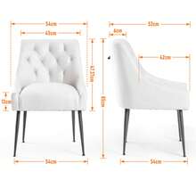 Dining Chairs - White - View 2
