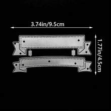 Troqueles con bordes de encaje para hacer tarjetas, troqueles con patrón de flores, moldes de corte de metal, troqueles para scrapbooking, plantillas de estampado en relieve DIY para manualidades - mc692 - Ver 4