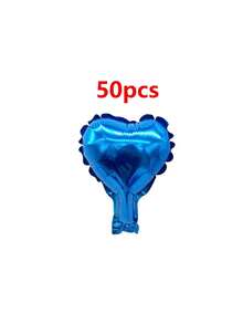 50pcs 5-Inch Heart-Shaped Foil Balloons, Perfect For Valentine'S Day, Birthdays, Weddings, Engagements, Mother'S Day, And Back-To-School Decorations. Also Suitable For Living Room, Home Decor, And Table Settings. No Electricity Required, Ideal For Anniversaries, Mother'S Day, And Wedding Decorations. (This Product Is Shipped Uninflated.) - Multicolor - View 27
