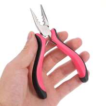500Pcs Micro Rings Hair Extensions Tool Kit, 5 Colors Optional Silicone Micro Links Beads With Pliers, Pulling Needle, Comb, Clips & Rubber Bands, DIY Hair Extension Installation Tools Set For Salon Home Use - View 3