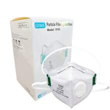 20 chiếc khẩu trang có thể gập lại, đạt chứng nhận CE, cấp độ bảo vệ FFP2, có van thở, dây đeo tai điều chỉnh được, khẩu trang bảo vệ dành cho người lớn, đóng gói riêng lẻ. - A - Xem 6