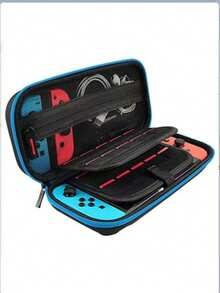1pc Protective Case Box Compatible With Nintendo Switch/Switch OLED, Includes 20 Game Card Slots And Hard Shell Travel Bag - View 6