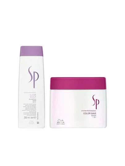 Wella [Bundle] SP System Professional Clear Scalp Shampoo 250 Ml + System Professional Color Save Mask 400 Ml