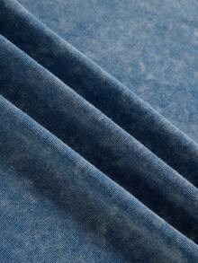 Disney 迪士尼夏季女士休闲日常款，米妮经典红色波点蝴蝶结印花，复古水洗短袖T恤，适合日常外出、校园穿着、旅行通勤、居家休闲，女士上衣，夏季服装，米妮图案印花 - 藍色 - 查看 7