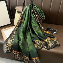 Spring Scarf Women's Design Polyester Material Smooth Scarf Soft Shawl Beach Scarf - 1 - View 8
