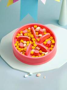 1个宠物慢食碗，狗碗，防噎食碗，猫碗，宠物碗，防溢，防滑，喂食碗 - 5片花瓣慢食碗 - 查看 5