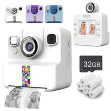 1080P HD Cute Children's Digital Camera, Rechargeable Battery, Photo Frame, Portable Mini Toy Camera, Suitable For 3-12 Years Old Kids, Cartoon Camera For Outdoor Play, Perfect Birthday/Christmas/New Year Gift - Multicolor - View 1