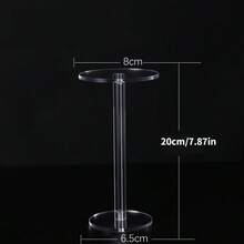 亚克力圆形透明展示架，适用于化妆品、香水、珠宝、手表等商品的亚克力展示架 - 無色 - 查看 17