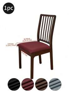 1pc/4pcs Solid Color Elastic Waterproof PU Seat Cover, Removable Anti-Dirty Anti-Scratch Protective Cover With Elastic Band, Suitable For Restaurants, Hotels, Home Furniture - Multicolor - View 13