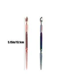 Bộ dụng cụ chăm sóc móng đa năng bằng thép không gỉ mạ vàng hồng gồm kìm cắt móng hai đầu, dụng cụ đẩy biểu bì, kéo cắt biểu bì, kìm tạo hình móng giả, bộ dụng cụ làm móng nghệ thuật. - Nhiều màu - Xem 5