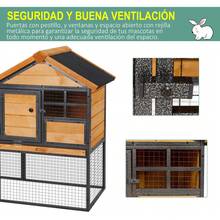 PawHut Jaulas y corrales para animales pequeños - 122 x 63 x 92 cm - Ver 4